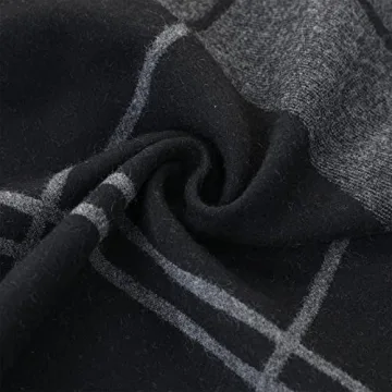 Men's Cashmere Plaid Soft Scarf - Winter Fashion