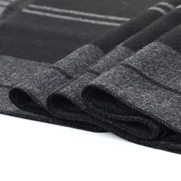 Men's Cashmere Plaid Soft Scarf - Winter Fashion