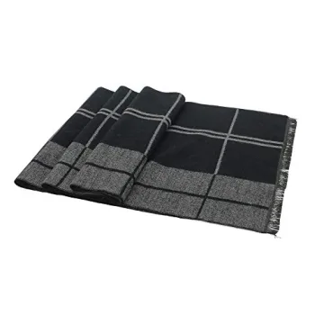 Men's Cashmere Plaid Soft Scarf - Winter Fashion