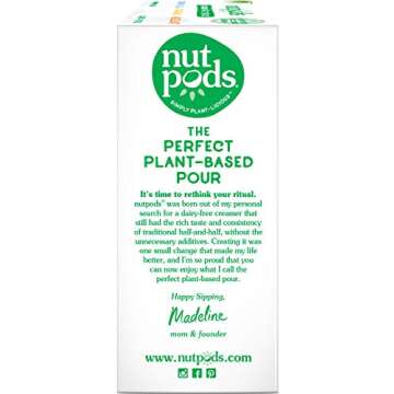 nutpods Variety 3 pack, Original, French Vanilla and Hazelnut Unsweetened Dairy-Free Liquid Coffee Creamer Made From Almonds and Coconuts