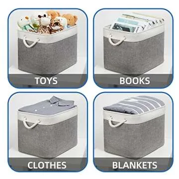 Temary Baskets 2 Pack Decorative Organizing Storage