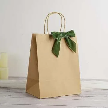 AIMUDI Sage Green Velvet Bows for Gift Wrapping