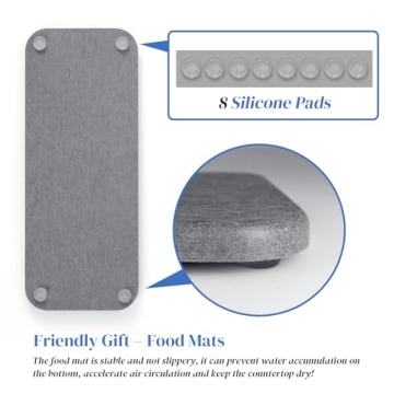 Plentio Fast Drying Diatomite Tray for Stylish Organization