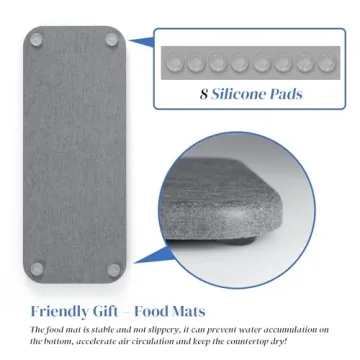 Plentio Fast Drying Diatomite Tray for Stylish Organization