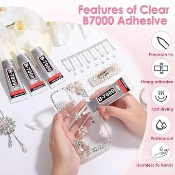 B-7000 Jewelry Glue Clear - 4 PCS 25ML Precision Adhesive