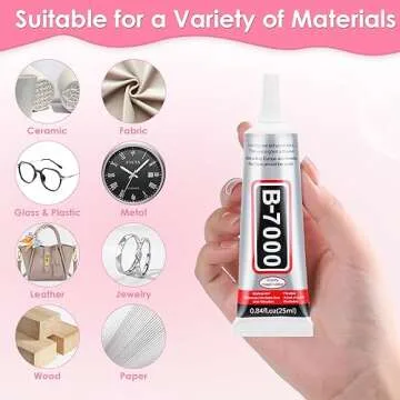 B-7000 Jewelry Glue Clear - 4 PCS 25ML Precision Adhesive