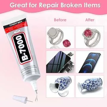 B-7000 Jewelry Glue Clear - 4 PCS 25ML Precision Adhesive