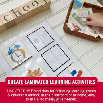 VELCRO Brand Dots with Adhesive | 250pk, Black | Small 1/2 Inch Circles | Sticky Back Round Dots for Secure Mounting in Office, School or Home (VEL-30868-AMS)