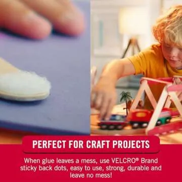 VELCRO Brand Dots with Adhesive | 250pk, Black | Small 1/2 Inch Circles | Sticky Back Round Dots for Secure Mounting in Office, School or Home (VEL-30868-AMS)