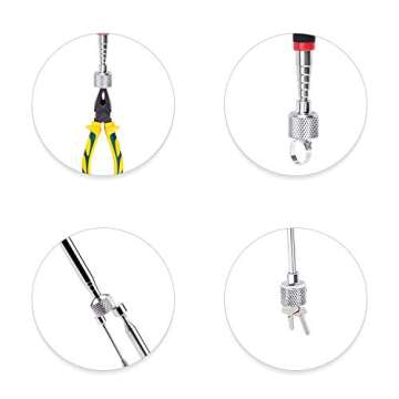 Magnetic Pick Up Tool 4 Pack, Telescopic Magnet Stick (1.5LB 3LB 10LB 15LB) Birthday for Men, Dad, Husband, Christmas for Men Him Stocking Stuffers, Boyfriend Husband Dad Present