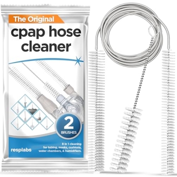 Resplabs CPAP Hose Cleaning Brush Set - 8-in-1 Cleaner for CPAP Tubes & Masks