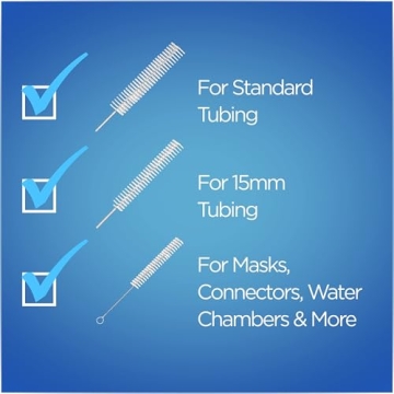 Resplabs CPAP Hose Cleaning Brush Set for Tubing & Masks