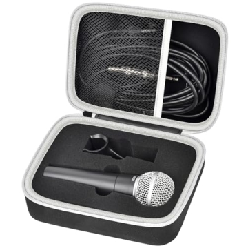 Microphone Case Compatible with Shure SM58/ SM57/ PGA48/ SM58S/ BETA 58A/ PGA58 Cardioid Dynamic Voc...