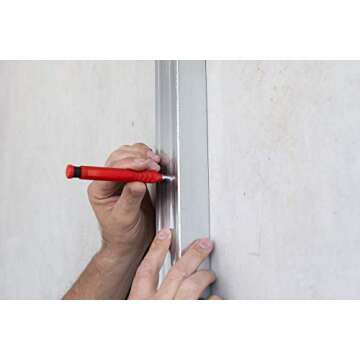 SOLA TLM2 Deep Hole Marker Construction Pencil with Built-In Sharpener, Long-Tip Woodworking Pencil, Graphite Multi-Purpose Marker