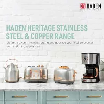 Haden Heritage 2 Slice Toaster with Adjustable Browning Control