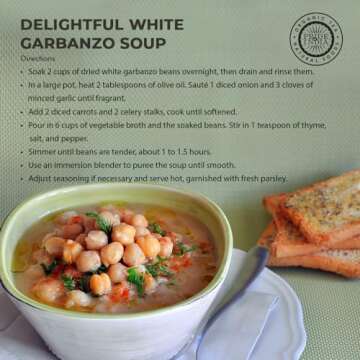 Pride Of India - Indian Whole White Garbanzo Beans 10mm - Protein & Fiber Rich Kabuli Chana, 1.5 Pound Jar