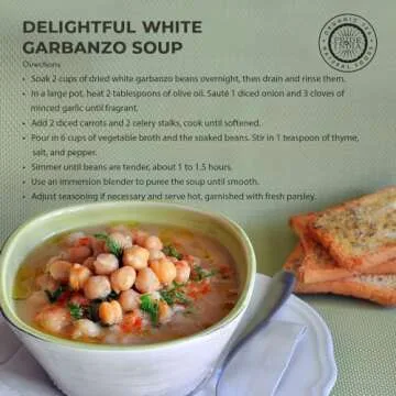 Pride Of India - Indian Whole White Garbanzo Beans 10mm - Protein & Fiber Rich Kabuli Chana, 1.5 Pound Jar