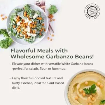 Pride Of India - Indian Whole White Garbanzo Beans 10mm - Protein & Fiber Rich Kabuli Chana, 1.5 Pound Jar