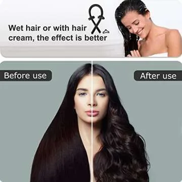 Ailevant Heatless Curling Rod Headband, Heatless Curls Ribbon, Heatless Hair Curler for Long Hair, Ho Heat Hair Rollers for Natural Waves, Sleeping Overnight Hair Waver Hair Curling Kit (black)