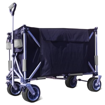 ERYAHRT Heavy Duty Foldable Wagon, 480Lbs Capacity