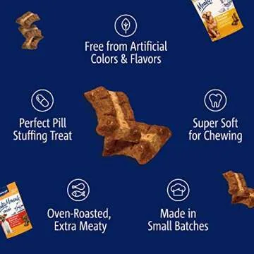 Vitakraft Meaty Morsels Treats for Dogs, Soft & Tasty