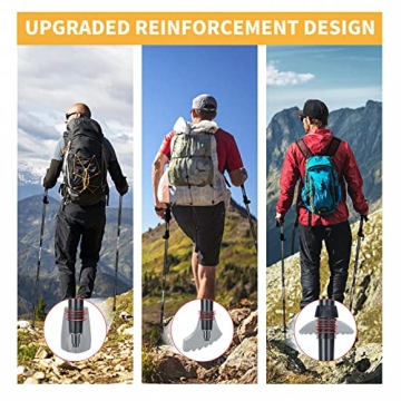 Covacure Collapsible Hiking Poles for Comfort & Support