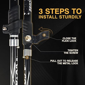 Covacure Collapsible Hiking Poles for Comfort & Support