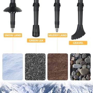 Covacure Collapsible Hiking Poles for Comfort & Support