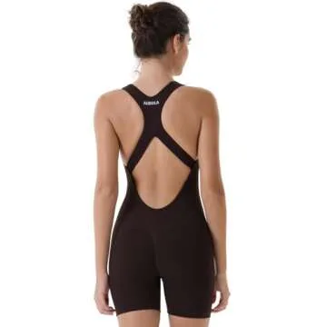 AUROLA Power Romper for Women Workout Yoga Gym Seamless One Piece Racerback Jumpsuit Tummy Control Padded Sports Bra,M