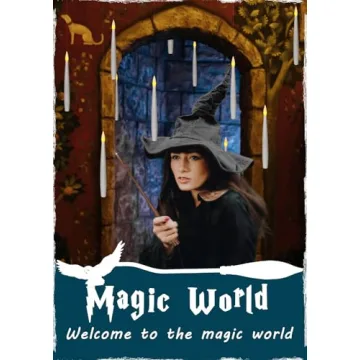 Leejec Floating Candles with Magic Wand for Events