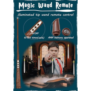 Leejec Floating Candles with Magic Wand for Events