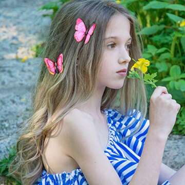 Colorful Butterfly Hair Clips Pack of 24 for All Occasions