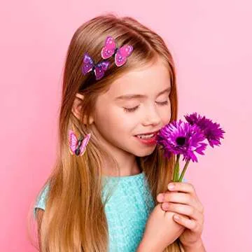 Colorful Butterfly Hair Clips Pack of 24 for All Occasions