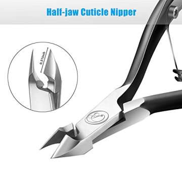 Professional Cuticle Trimmer with Pusher - Durable Nail Care Tool
