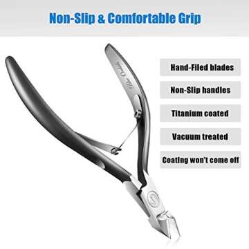 Professional Cuticle Trimmer with Pusher - Durable Nail Care Tool