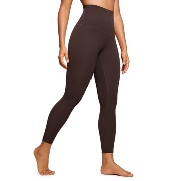 CRZ YOGA Super High Waisted Butterluxe Yoga Pants - Soft Workout Leggings in Hot Fudge Brown