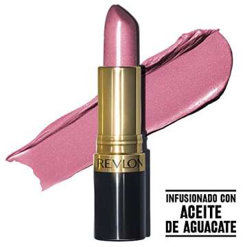 Revlon Super Lustrous Lipstick, Creamy Formula For Soft, Fuller-Looking Lips, Moisturized Feel, 450 Gentlemen Prefer Pink, 0.15 oz