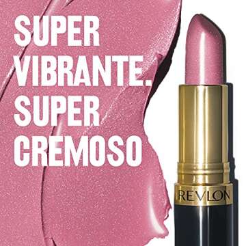 Revlon Super Lustrous Lipstick, Creamy Formula For Soft, Fuller-Looking Lips, Moisturized Feel, 450 Gentlemen Prefer Pink, 0.15 oz