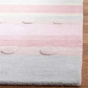 SAFAVIEH Kids Collection Rug, 8x10 Light Blue & Pink