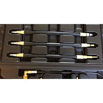 PMD Products Diesel Engine Compression Pressure Tester is Compatible with Repair and Replace on GM Duramax Ford Powerstroke Cummins International NAVISTAR Detroit CAT Perkins Engines 1000PSI