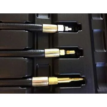 PMD Products Diesel Engine Compression Pressure Tester is Compatible with Repair and Replace on GM Duramax Ford Powerstroke Cummins International NAVISTAR Detroit CAT Perkins Engines 1000PSI