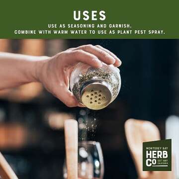 Monterey Bay Herb Co. Black Peppercorn (16 Mesh) - Premium Ground Pepper Essential Spice for Seasoning & Cooking (1lb Bag)