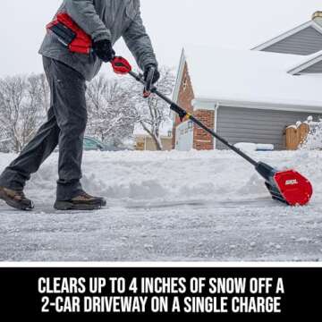 SKIL PWR CORE 40 Brushless Snow Shovel - 20 Feet Throwing Distance