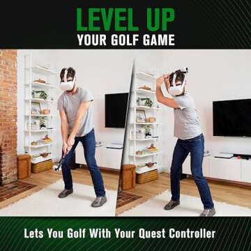 DeadEyeVR DriVR - Realistic VR Golf Club Handle Attachment for Meta Quest