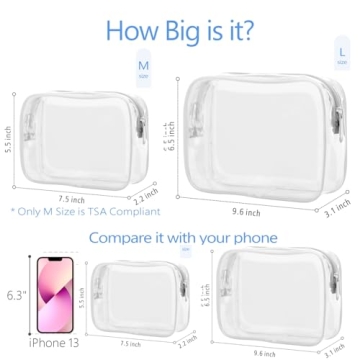 PACKISM Clear Travel Toiletry Bag - Durable and Stylish