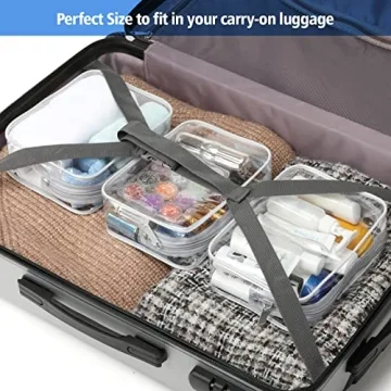 PACKISM Clear Travel Toiletry Bag - Durable and Stylish