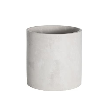 Pageqiu Plant Pots - Modern Gray Cement Planters for Indoor Use - 8.6 Inch