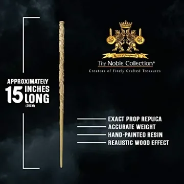 The Noble Collection Hermione Granger's Wand with Ollivanders Wand Box