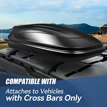 Heavy Duty Rooftop Cargo Carrier with Security Lock 53 x 34 x 15