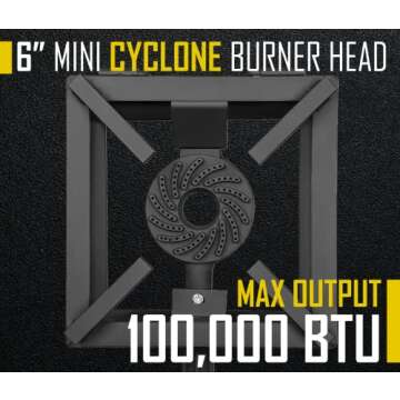 Concord 12" Block Burner 100,000 BTU for Outdoor Cooking